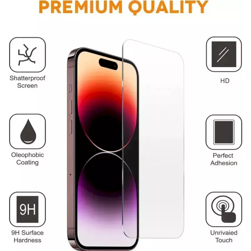 CYOO Pro ochranná fólia displeja pre Apple iPhone 15 Pro Max (CY123299) – tvrdené sklo, 9H, HD Clear