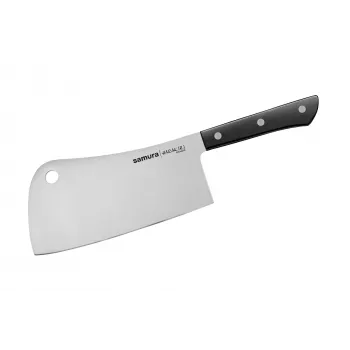 Samura Harakiri mäsiarska sekera 180 mm AUS-8 nerezová oceľ čierna