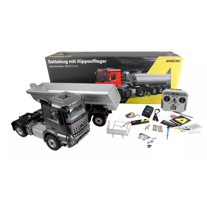 Amewi Mercedes-Benz Arocs návesová súprava 1:14 RTR antracitová (22696)