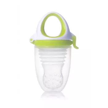 Kidsme Food Feeder Plus kŕmidlo na detskú kašu od 6 mesiacov, limetková