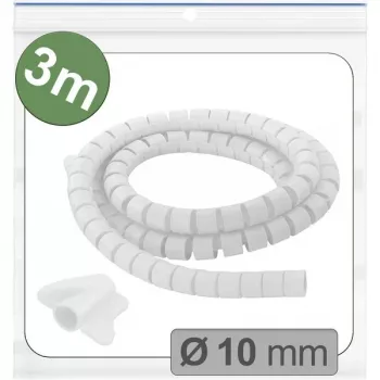 Quadrios 25CA743 rozťahovacia opletená hadica, PET, biela, 3 m, 10 mm max. zväzok