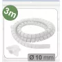 Quadrios 25CA743 rozťahovacia opletená hadica, PET, biela, 3 m, 10 mm max. zväzok