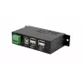 EXSYS EX-1594HMS USB 2.0 4-port priemyselný hub so sadou na DIN lištu