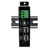 EXSYS EX-1594HMS USB 2.0 4-port priemyselný hub so sadou na DIN lištu
