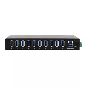 EXSYS EX-11290HMS USB 3.2 Gen 1 10-portový hub s 12V/5A napájacím zdrojom