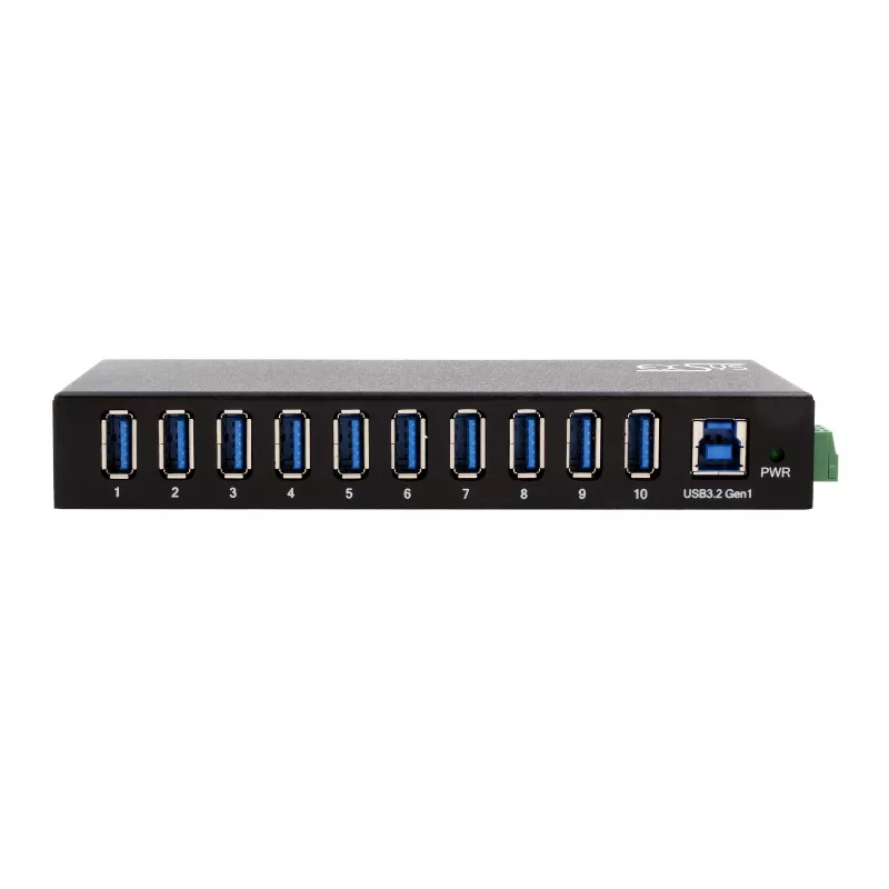 EXSYS EX-11290HMS USB 3.2 Gen 1 10-portový hub s 12V/5A napájacím zdrojom