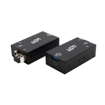 EXSYS EX-1448MM 2-portový USB 3.2 Gen1 extender cez multimódový optický kábel až do 300 m