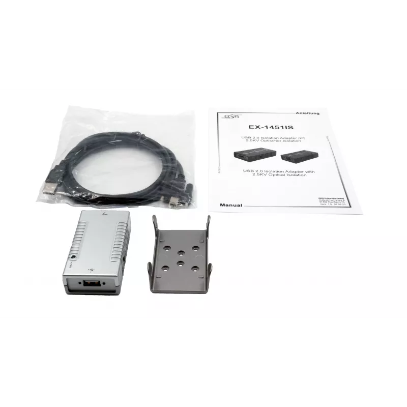 EXSYS EX-1451IS USB 2.0 optický izolačný adaptér s 2,5KV izoláciou