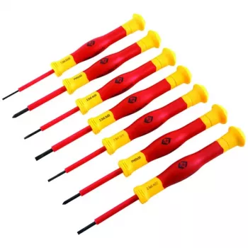 C.K Tools VDE-izolovaná sada skrutkovačov, 7-dielna, plochý a Phillips, T4897