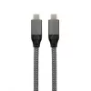 EXSYS USB 3.2 Gen 2x2 USB-C kábel, 20 Gbit/s, 5A, 100W, sivý pletený, 3,0m EX-K1596-3.0