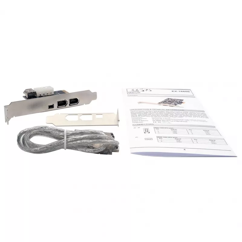 EXSYS EX-16600 PCI Express FireWire 1394a karta s 3+1 portami (VIA)