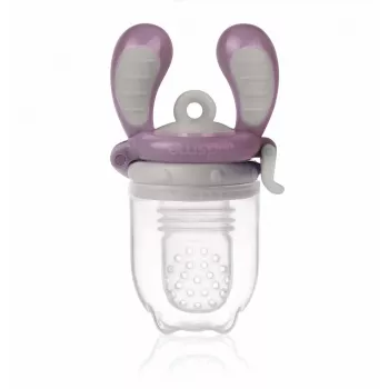 Kidsme Food Feeder Medium slivkový - Detský hryzák na ovocie a zeleninu, 4m+