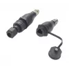 EXSYS EX-49504 M12 A-Code 8-Pin konektor samec na RJ45 konektor samica priemyselný Ethernet adaptér, IP67