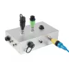 EXSYS EX-49504 M12 A-Code 8-Pin konektor samec na RJ45 konektor samica priemyselný Ethernet adaptér, IP67