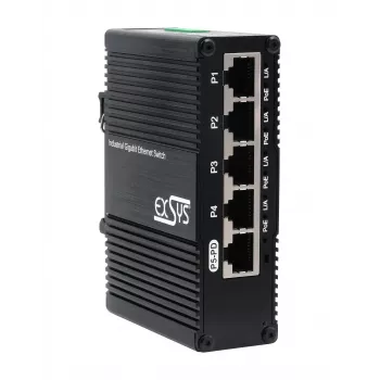 EXSYS Mini 5-portový Ethernet PoE Pass-Through switch - 5x10/100/1000Tx (EX-62020POE-P)