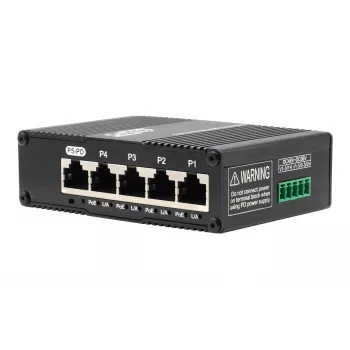 EXSYS Mini 5-portový Ethernet PoE Pass-Through switch - 5x10/100/1000Tx (EX-62020POE-P)