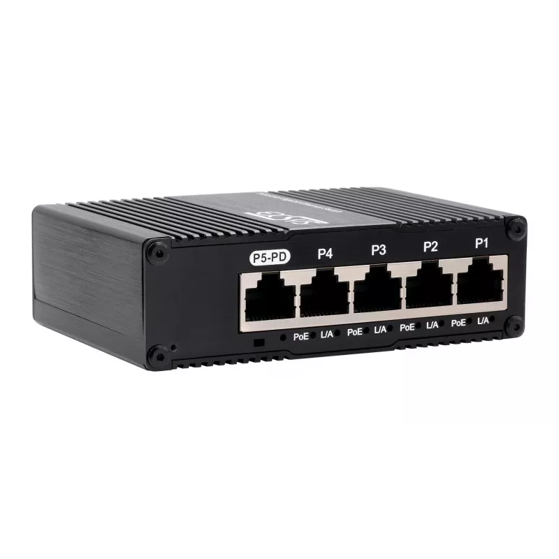EXSYS Mini 5-portový Ethernet PoE Pass-Through switch - 5x10/100/1000Tx (EX-62020POE-P)