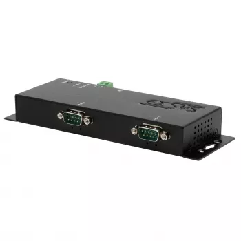 EXSYS EX-6162 Ethernet na 2x RS-232 sériový server s napájacím zdrojom 12V/3A