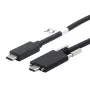 EXSYS USB 3.2 Gen 2x1 kábel C-C s ryhovanými skrutkami, 1m, čierny (EX-K1591V-1.0)