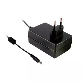 MEAN WELL GSM36E12-P1J medicínsky napájací zdroj, 12V DC 3A 36W, EU zástrčka, 2,1x5,5mm DC dutý konektor