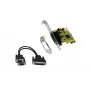 EXSYS EX-44343-2S 2-portová RS-232 PCI Express sériová karta, MosChip MCS9901, Low Profile