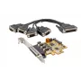 EXSYS EX-44354 4-portová PCIe RS-232 sériová karta s Low-Profile bracket, FTDI čipset
