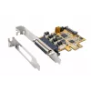 EXSYS EX-44354 4-portová PCIe RS-232 sériová karta s Low-Profile bracket, FTDI čipset