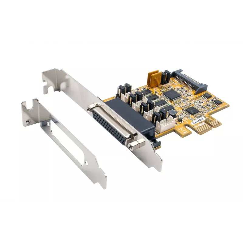 EXSYS EX-44354 4-portová PCIe RS-232 sériová karta s Low-Profile bracket, FTDI čipset
