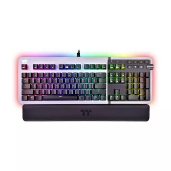 Thermaltake Argent K5 mechanická herná klávesnica - Cherry MX Speed Silver, RGB, nemecké rozloženie