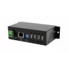 EXSYS EX-6003HMVS-POE-ON 4-portový USB 2.0 cez Gigabit Ethernet server s PoE, 15KV ESD ochrana