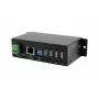 EXSYS EX-6003HMVS-POE-ON 4-portový USB 2.0 cez Gigabit Ethernet server s PoE, 15KV ESD ochrana