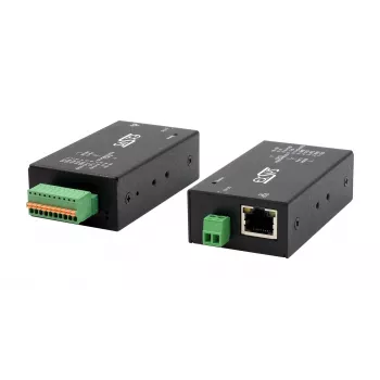 EXSYS EX-6131-2 priemyselný Ethernet-na-seriál device server, RS-232/422/485, montáž na DIN lištu a stenu
