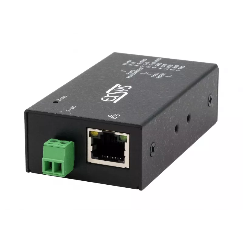 EXSYS EX-6131-2 priemyselný Ethernet-na-seriál device server, RS-232/422/485, montáž na DIN lištu a stenu
