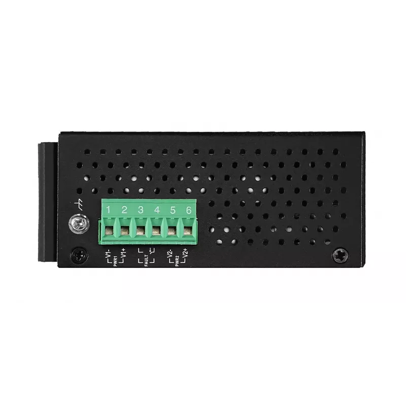 EXSYS EX-6226POE priemyselný 8-portový Gigabit PoE+ switch, 12-36VDC, DIN lišta