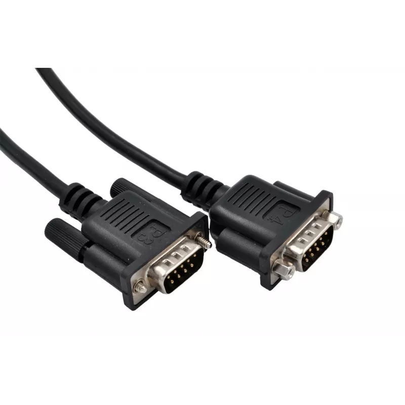 EXSYS EX-OPTC44-9-SM Octopus kábel 4 x 9 Pin Serial RS-232 breakout kábel, HD44 samec na 4x DB9 samec, 0,6m, čierny
