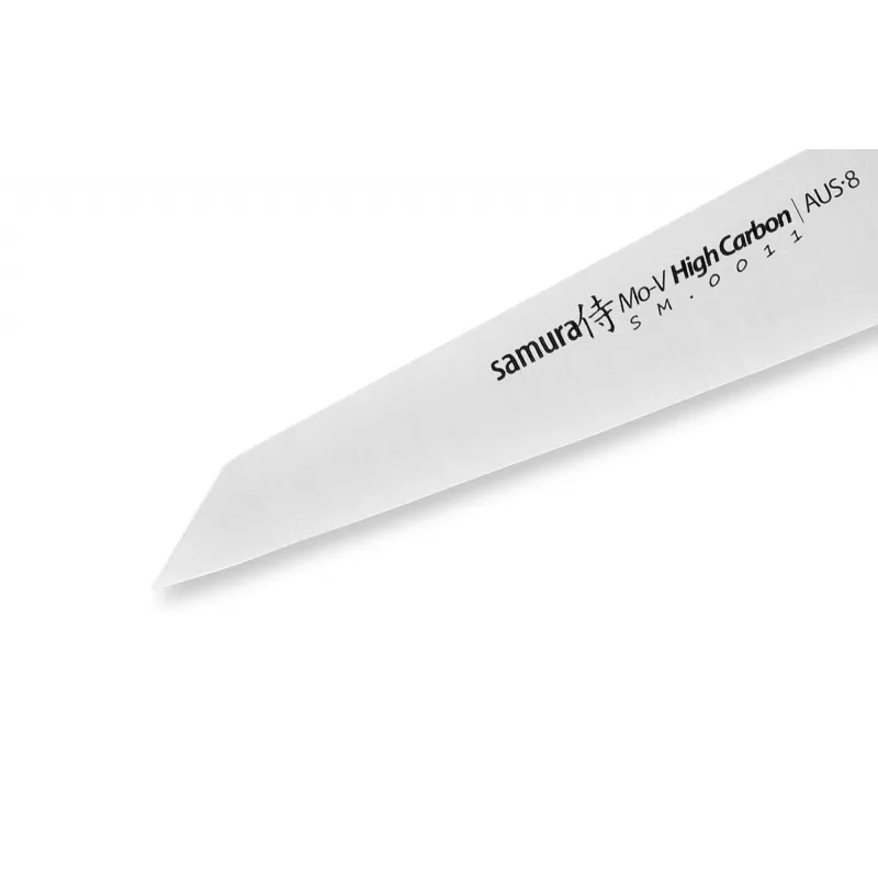 SAMURA Harakiri univerzálny nôž 93 mm AUS-8 nerezová oceľ čierny ABS rukoväť