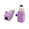 EXSYS M12 D-Code 4-pin konektor samica na RJ45 konektor samica priemyselný Ethernet adaptér EX-49521