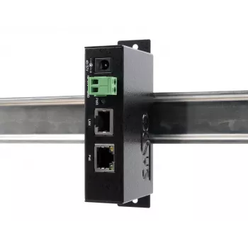 EXSYS EX-6008POE Gigabit PoE++ injektor, 60W, IEEE 802.3bt, 48-57V DC vstup na svorkovnicu, montáž na DIN lištu/stenu