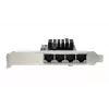 EXSYS Quad 5 Gigabit Ethernet PCIe x4 karta (Realtek RTL8126) EX-60154