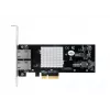 EXSYS Dual 10 Gigabit Ethernet PCIe x4 karta, Intel X550-AT2, 2x RJ45, Low-Profile EX-60222