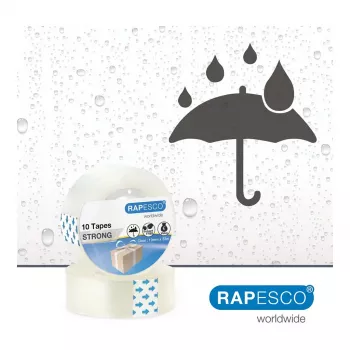 Rapesco 1807 priehľadná lepiaca páska 19mm x 33m, 10 roliek
