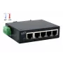 EXSYS 5-portový priemyselný Ethernet switch, 10/100 Mbps, DIN lišta, -40° až +75°C EX-6200-T