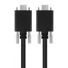 EXSYS USB 3.2 Gen 2x1 Type-C kábel s aretačnými skrutkami, 1,0m, čierny EX-K1592V-1.0