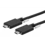 EXSYS USB 3.2 Gen 2x1 Type-C kábel so skrutkami, 3,0m, čierny EX-K1592V-3.0