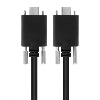 EXSYS USB 3.2 Gen 2x1 Type-C kábel so skrutkami, 3,0m, čierny EX-K1592V-3.0