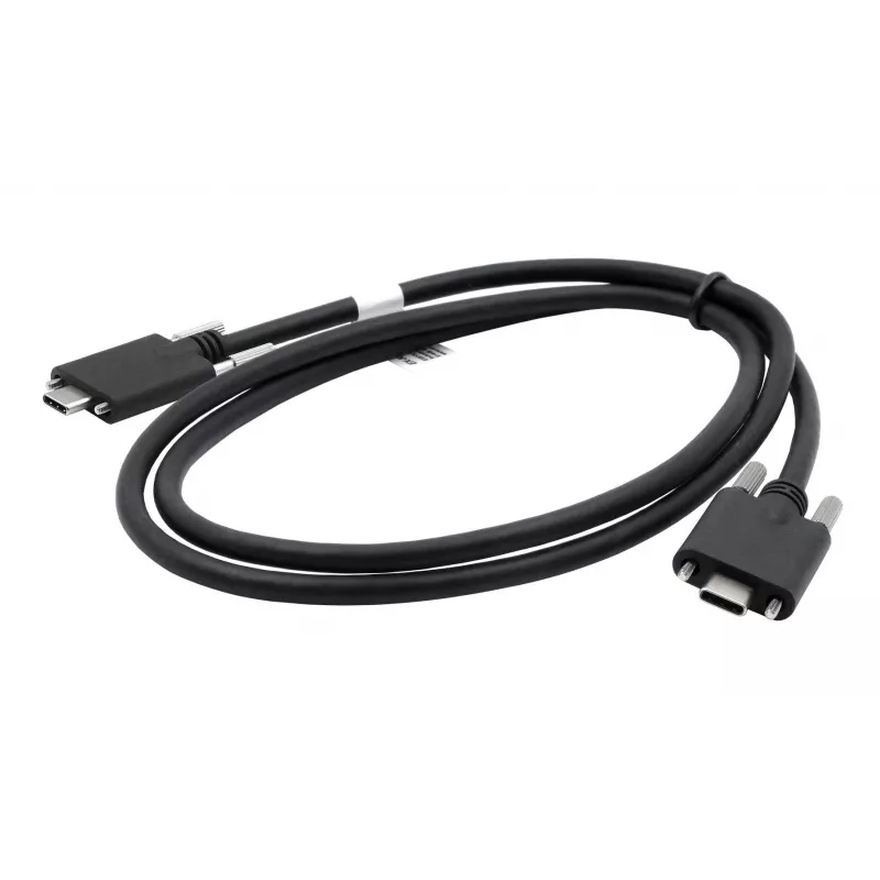 EXSYS USB 3.2 Gen 2x1 Type-C kábel so skrutkami, 3,0m, čierny EX-K1592V-3.0