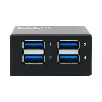 EXSYS USB 3.2 Gen1 4-portový kovový hub s 15KV ESD ochranou (EX-11240HMS)