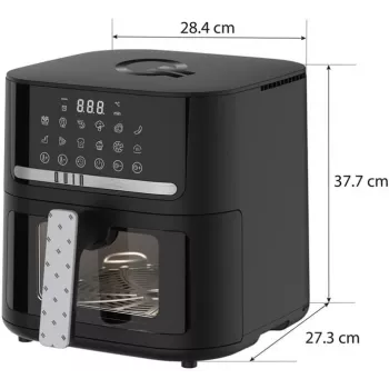 QUIN YJ-6505ADV digitálna teplovzdušná fritéza 6,5L čierna