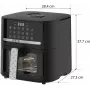 QUIN YJ-6505ADV digitálna teplovzdušná fritéza 6,5L čierna