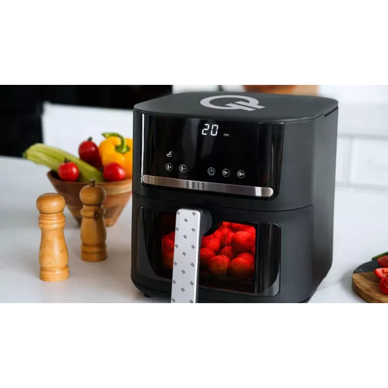 QUIN YJ-6505ADV digitálna teplovzdušná fritéza 6,5L čierna